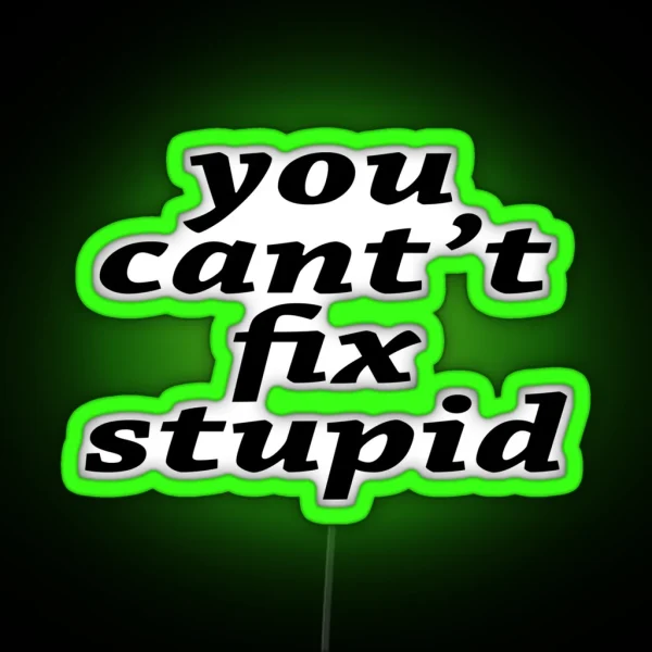 You Can T Fix Stupid RGB Neon Sign