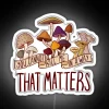 Glowing neon sign with bold, colorful letters reading 'You Can't Kill Me in a Way That Matters.'