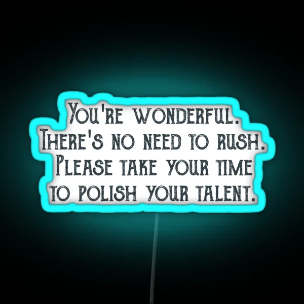 You Re Wonderful RGB Neon Sign