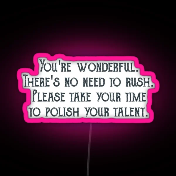 You Re Wonderful RGB Neon Sign