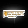 RGB Neon Sign from Vault 13 Canteen in Post-Apocalyptic Setting