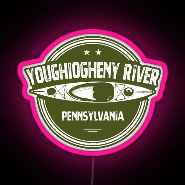Youghiogheny River Pennsylvania RGB Neon Sign