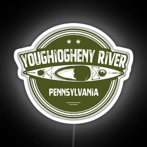 Youghiogheny River Pennsylvania RGB Neon Sign
