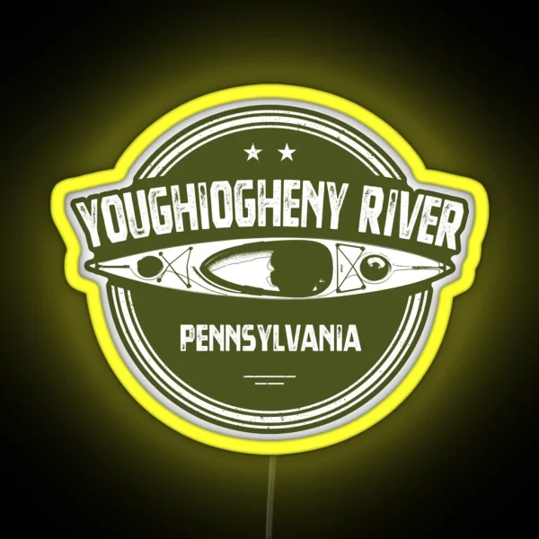 Youghiogheny River Pennsylvania RGB Neon Sign