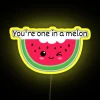 Neon sign reading 'Your One in a Melon'