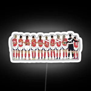 Your Starting Eleven Arsenal Women RGB Neon Sign