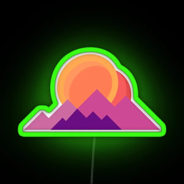 Yoyo Sunset RGB Neon Sign