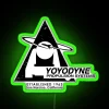 Yoyodyne Propulsion Systems team neon sign in Black RGB with green accents.