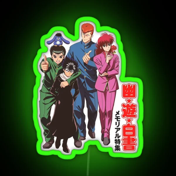 Yu Yu Hakusho 25th Anniversary RGB Neon Sign