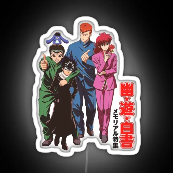 Yu Yu Hakusho 25th Anniversary RGB Neon Sign