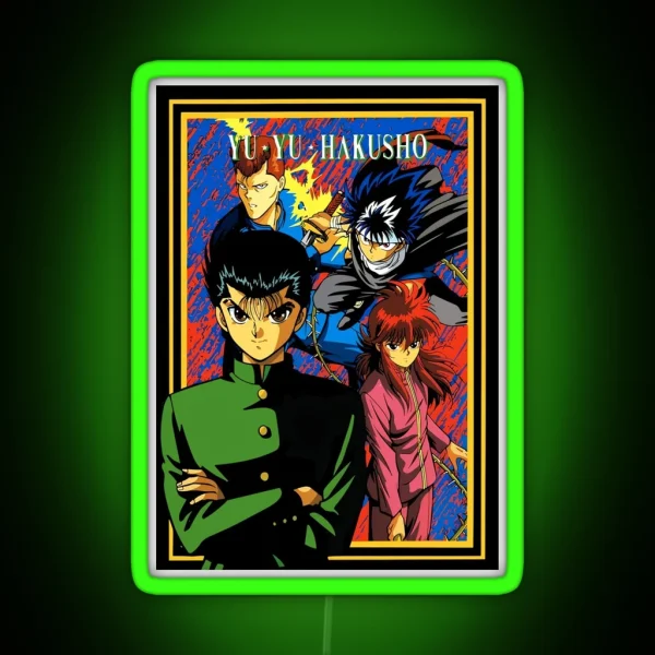 Yu Yu Hakusho RGB Neon Sign