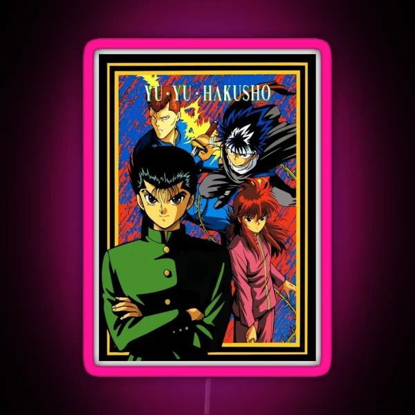 Yu Yu Hakusho RGB Neon Sign