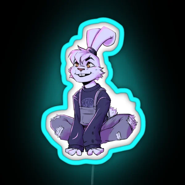 Yuichi Usagi Sweater Outfit V 1 Samurai Rabbit RGB Neon Sign