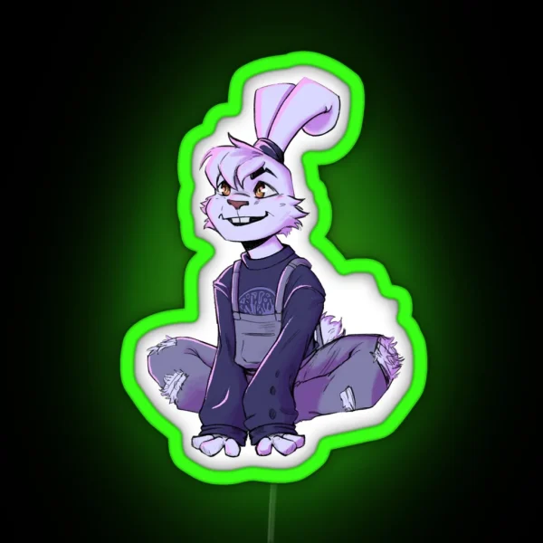 Yuichi Usagi Sweater Outfit V 1 Samurai Rabbit RGB Neon Sign