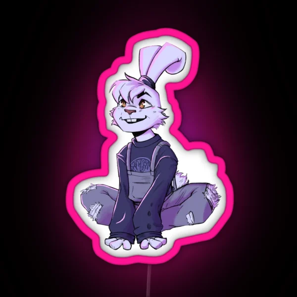 Yuichi Usagi Sweater Outfit V 1 Samurai Rabbit RGB Neon Sign