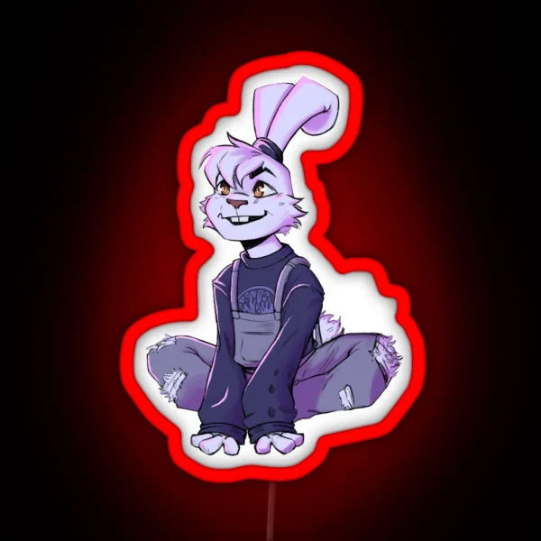 Yuichi Usagi Sweater Outfit V 1 Samurai Rabbit RGB Neon Sign