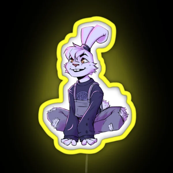 Yuichi Usagi Sweater Outfit V 1 Samurai Rabbit RGB Neon Sign