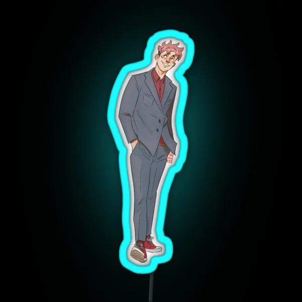 Yuji In A Suit RGB Neon Sign