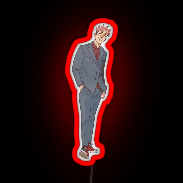 Yuji In A Suit RGB Neon Sign