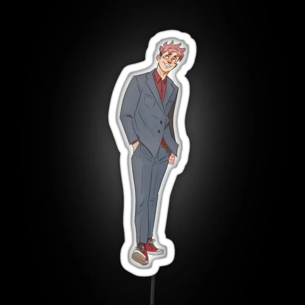 Yuji In A Suit RGB Neon Sign