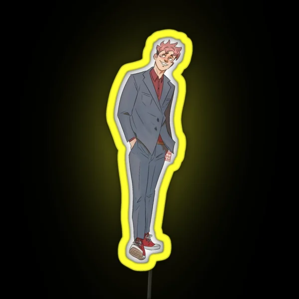 Yuji In A Suit RGB Neon Sign