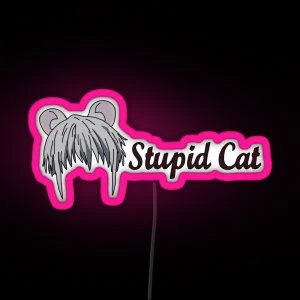 Yuki Stupid Cat RGB Neon Sign