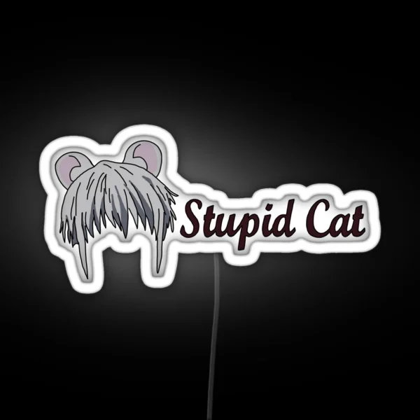 Yuki Stupid Cat RGB Neon Sign