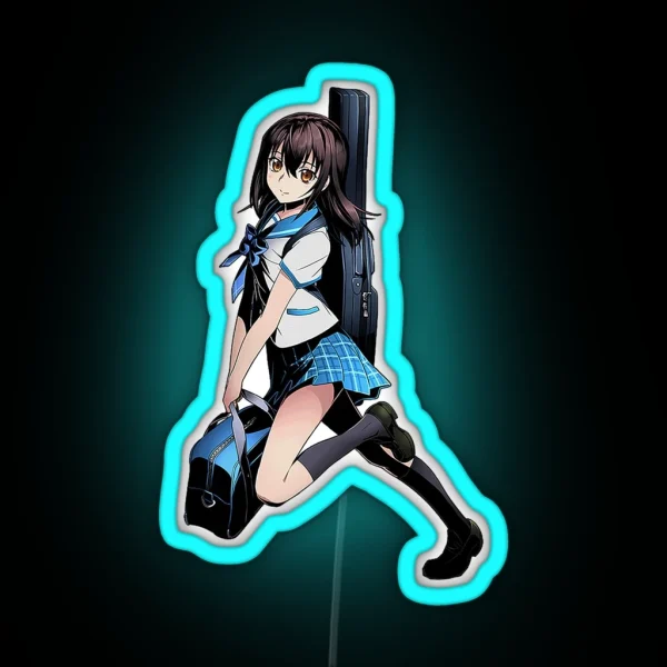 Yukina Himeragi Strike The Blood Anime RGB Neon Sign