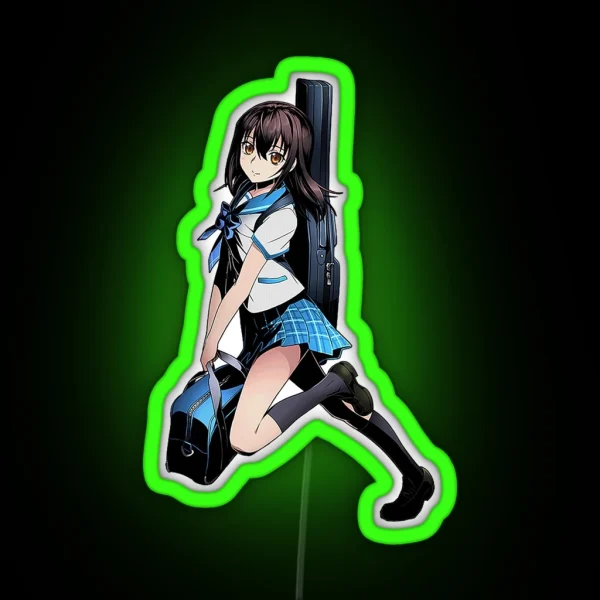 Yukina Himeragi Strike The Blood Anime RGB Neon Sign