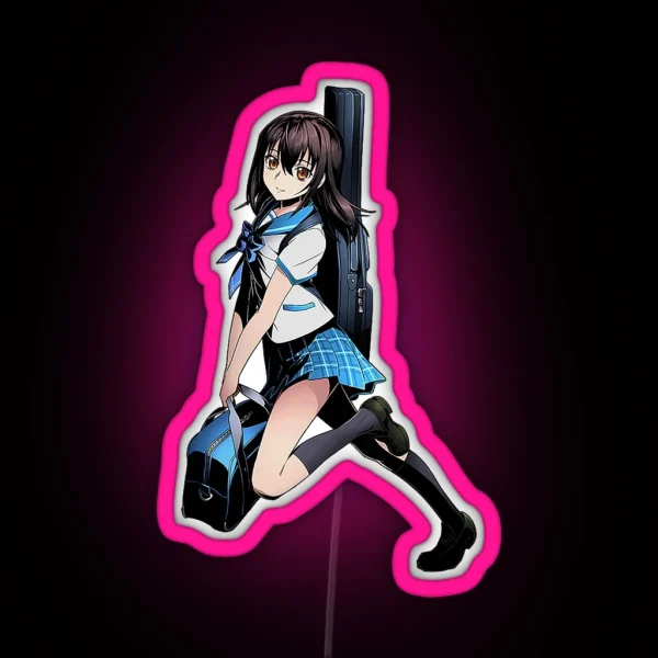 Yukina Himeragi Strike The Blood Anime RGB Neon Sign
