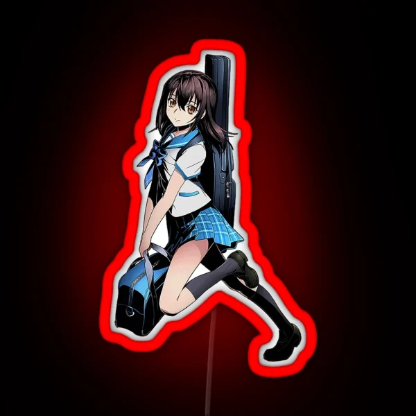 Yukina Himeragi Strike The Blood Anime RGB Neon Sign