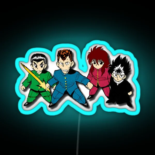 Yuyu Hakusho RGB Neon Sign