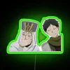 RGB Neon Sign with Zen and Obi's Snow White with Red Hair Logo