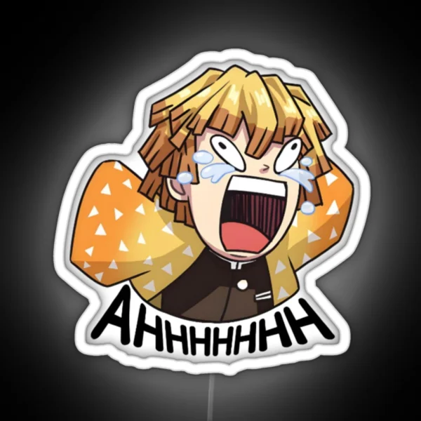 Zenitsu Agatsuma Demon Slayer Kimetsu No Yaiba RGB Neon Sign