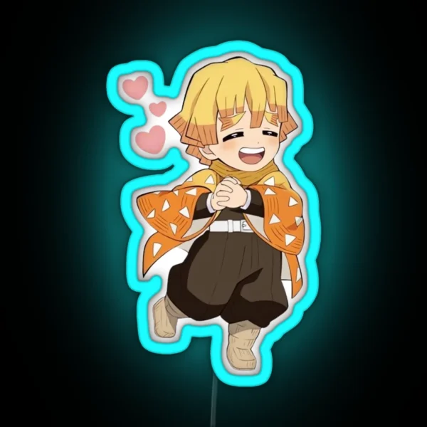 Zenitsu Agatsuma Demon Slayer RGB Neon Sign