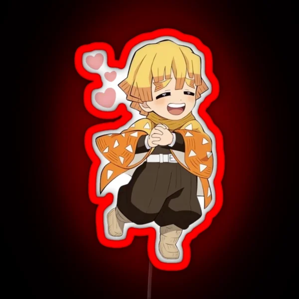 Zenitsu Agatsuma Demon Slayer RGB Neon Sign