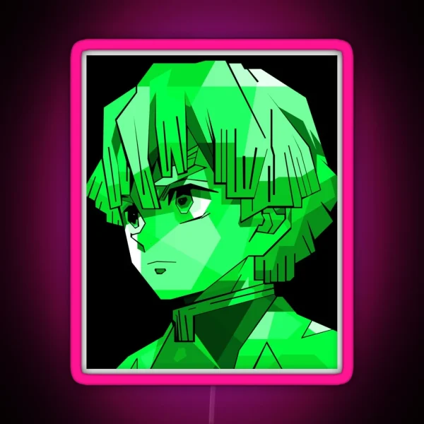 Zenitsu Agatsuma RGB Neon Sign