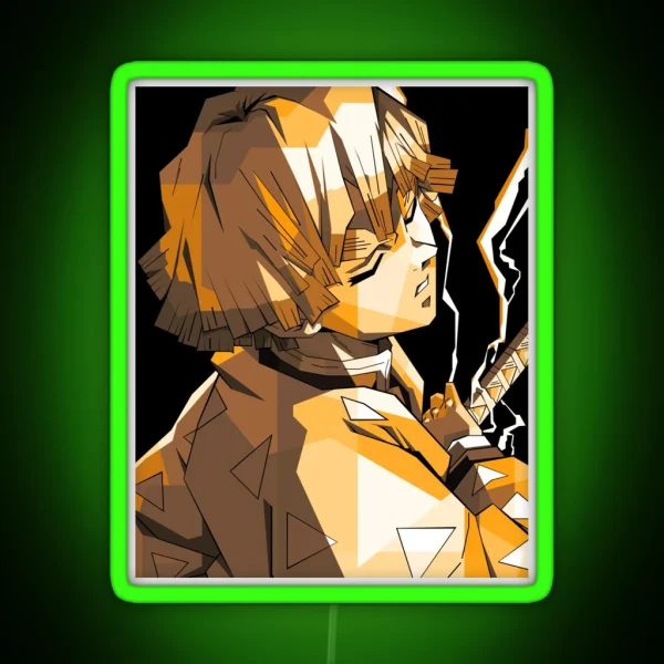 Zenitsu Agatsuma RGB Neon Sign
