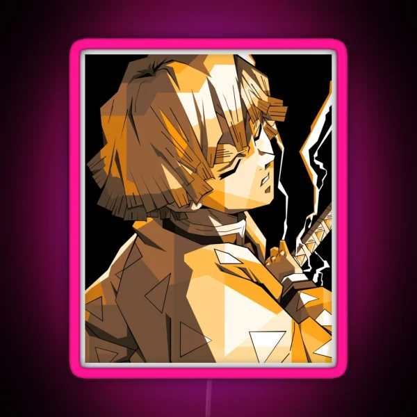 Zenitsu Agatsuma RGB Neon Sign