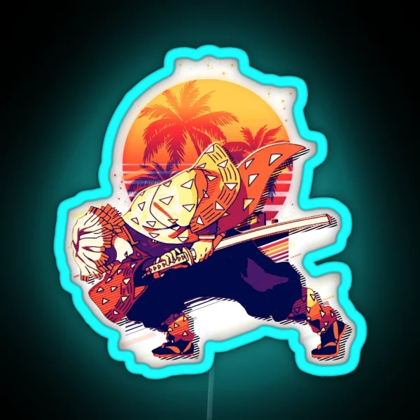 Zenitsu Agatsuma RGB Neon Sign