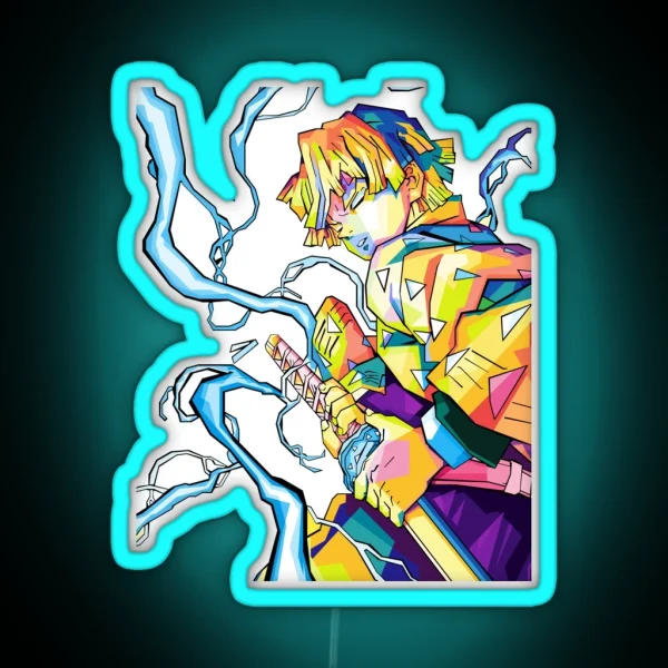 Zenitsu Agatsuma RGB Neon Sign