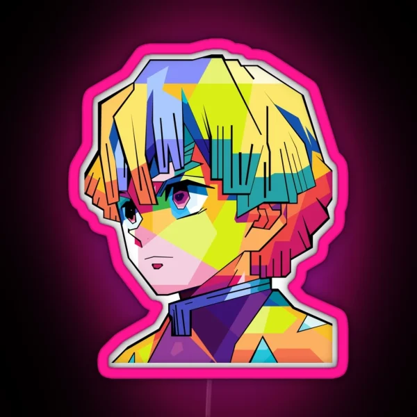 Zenitsu Agatsuma RGB Neon Sign