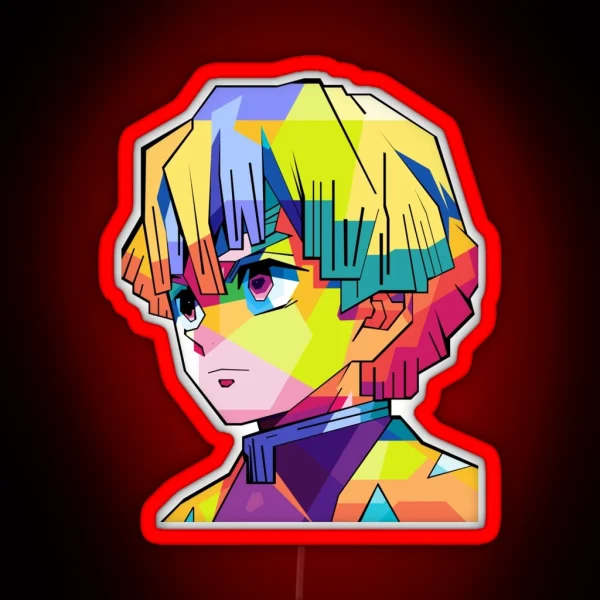 Zenitsu Agatsuma RGB Neon Sign