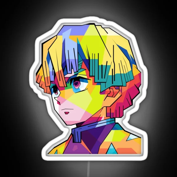 Zenitsu Agatsuma RGB Neon Sign
