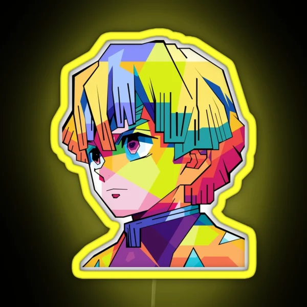 Zenitsu Agatsuma RGB Neon Sign