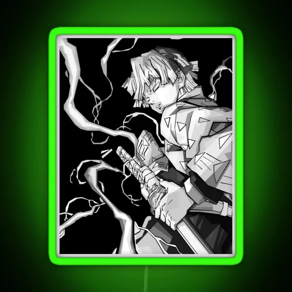 Zenitsu Agatsuma RGB Neon Sign