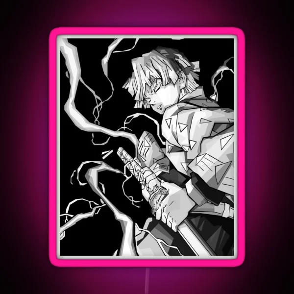 Zenitsu Agatsuma RGB Neon Sign
