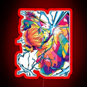 Zenitsu Agatsuma RGB Neon Sign