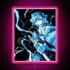 Anime-inspired neon sign featuring Zenitsu Agatsuma from Demon Slayer in pink and RGB colors.