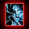 Zenitsu Agaton in neon sign with RGB effect, anime character inspiration